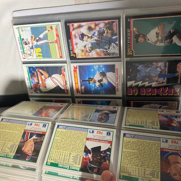 Vintage Sports Card Binder Lot - Michael Jordan Ken Griffey NBA NHL MLB Trading - Picture 3 of 16